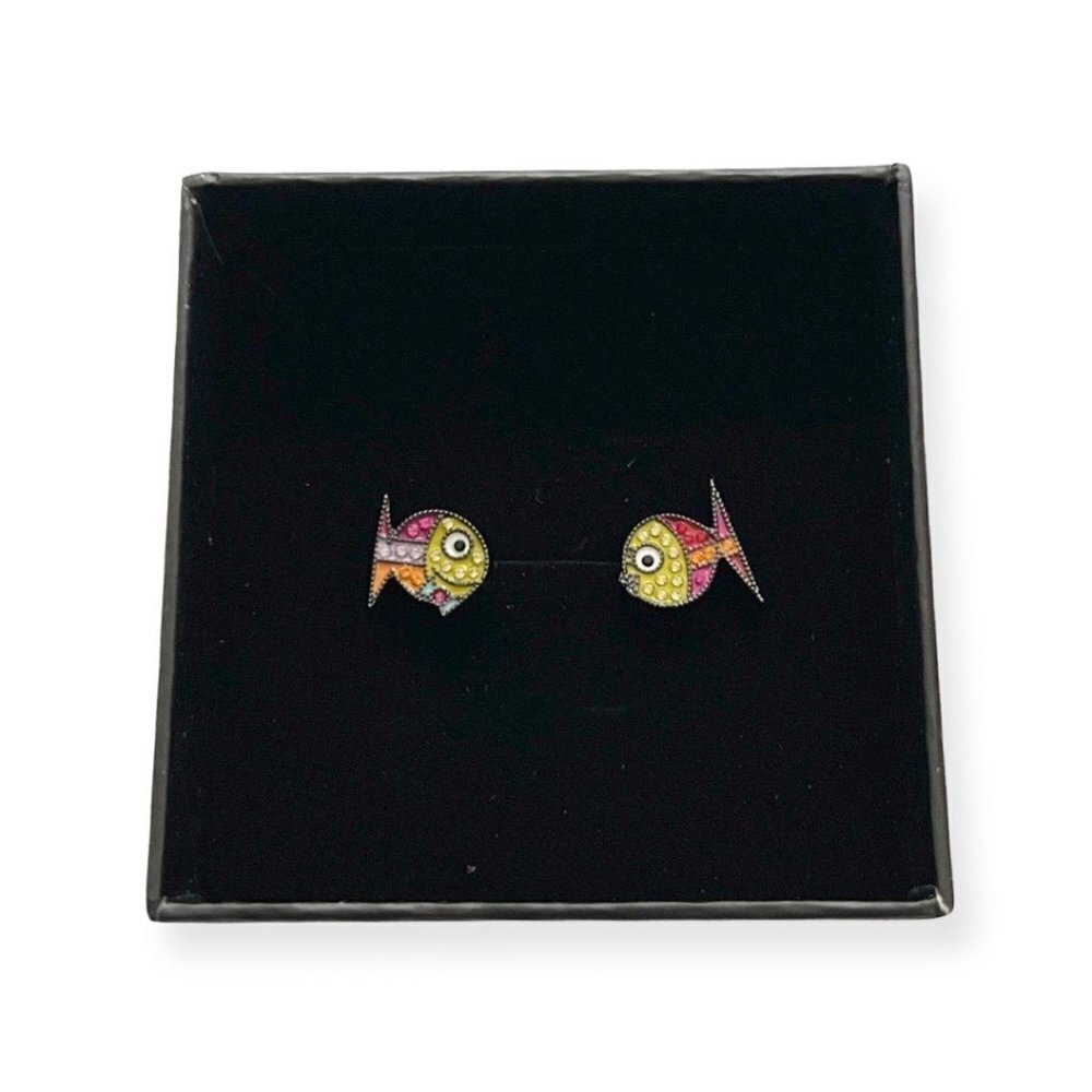 Romero Britto MR & MRS FISH EARRINGS